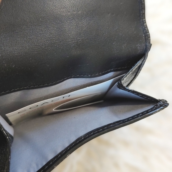 COACH Soho Pleated Signature French Purse Wallet Black F42816 RARE NWT - Picture 15 of 16